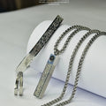 Ayatul Kursi Bar Locket + Breslet + Ring - Silver