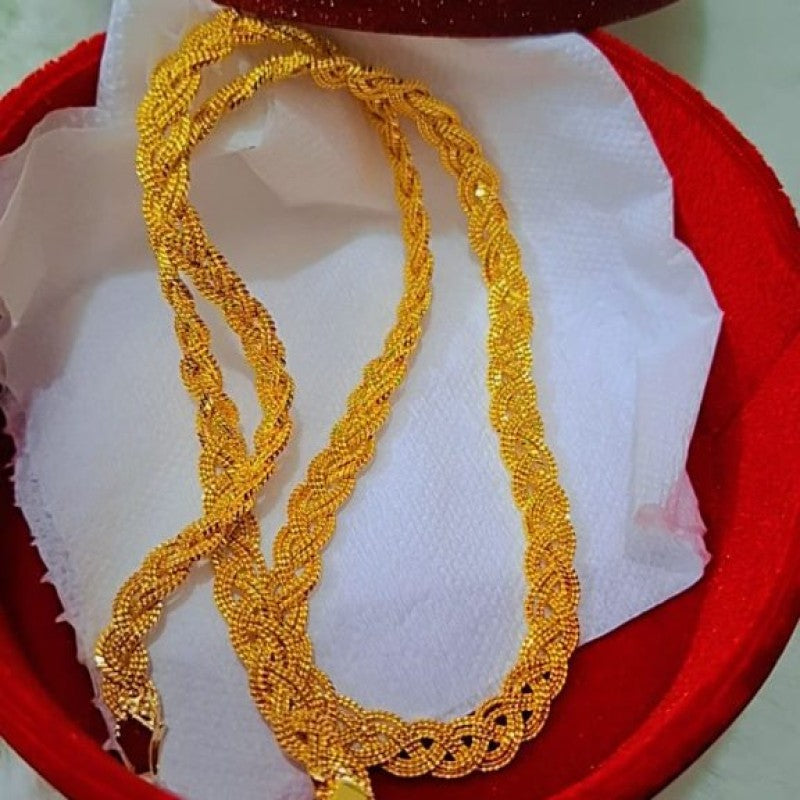 22k Gold Polished Beni Chain ডায়মন্ড কার্ট ফিঙ্গার রিং ফ্রি🎁